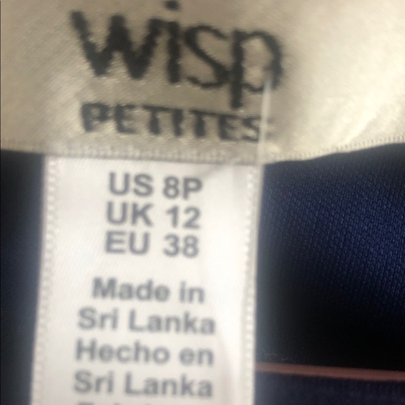 Wisp Elegant Floral Midi Dress in Navy and Fuchsia - Picture 6 of 9